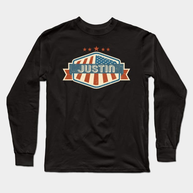 justin vintage Long Sleeve T-Shirt by KOKOS PAPA